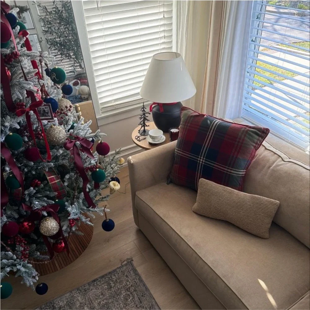Tartan Holiday Plaid Pillow 24